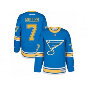 Men's Reebok St. Louis Blues #7 Joe Mullen Authentic Blue 2017 Winter Classic NHL Jersey