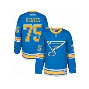 Men's Reebok St. Louis Blues #75 Ryan Reaves Authentic Blue 2017 Winter Classic NHL Jersey