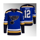 Men's St. Louis Blues #12 Kevin Hayes Blue Stitched Jersey