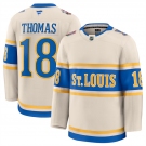 Men's St. Louis Blues #18 Robert Thomas Cream 2024-25 Winter Classic Stitched Hockey Jersey