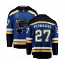 Men's St. Louis Blues #27 Alex Pietrangelo Fanatics Branded Royal Blue Home Breakaway 2019 Stanley Cup Champions Hockey Jersey