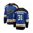 Men's St. Louis Blues #31 Chad Johnson Fanatics Branded Royal Blue Home Breakaway 2019 Stanley Cup Champions Hockey Jersey