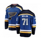 Men's St. Louis Blues #71 Jordan Nolan Fanatics Branded Royal Blue Home Breakaway 2019 Stanley Cup Champions Hockey Jersey