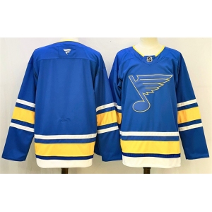 Men's St. Louis Blues Blank Blue 2025 Stitched Hockey Jersey