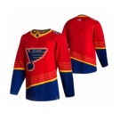 Men's St. Louis Blues Blank Red 2020-21 Reverse Retro Alternate Hockey Jersey