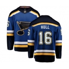 St. Louis Blues #16 Brett Hull Fanatics Branded Royal Blue Home Breakaway NHL Jersey