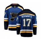 St. Louis Blues #17 Jaden Schwartz Fanatics Branded Royal Blue Home Breakaway NHL Jersey