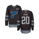 St. Louis Blues #20 Alexander Steen Black 1917-2017 100th Anniversary Stitched NHL Jersey