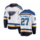 St. Louis Blues #27 Alex Pietrangelo Fanatics Branded White Away Breakaway NHL Jersey