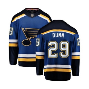 St. Louis Blues #29 Vince Dunn Fanatics Branded Royal Blue Home Breakaway NHL Jersey