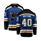 St. Louis Blues #40 Carter Hutton Fanatics Branded Royal Blue Home Breakaway NHL Jersey