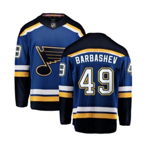 St. Louis Blues #49 Ivan Barbashev Fanatics Branded Royal Blue Home Breakaway NHL Jersey