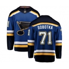 St. Louis Blues #71 Vladimir Sobotka Fanatics Branded Royal Blue Home Breakaway NHL Jersey