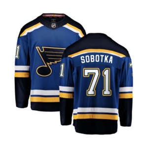 St. Louis Blues #71 Vladimir Sobotka Fanatics Branded Royal Blue Home Breakaway NHL Jersey