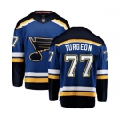 St. Louis Blues #77 Pierre Turgeon Fanatics Branded Royal Blue Home Breakaway NHL Jersey