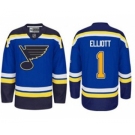 nhl jerseys st. louis blues #1 elliott blue[elliott]