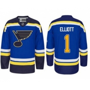nhl jerseys st. louis blues #1 elliott blue[elliott]
