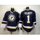 nhl jerseys st. louis blues #1 elliott dk.blue[elliott]