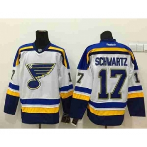 nhl jerseys st. louis blues #17 schwartz white