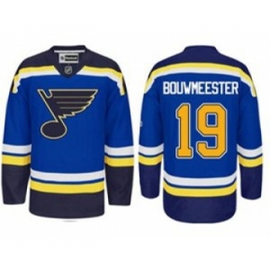 nhl jerseys st. louis blues #19 jay bouwmeester blue