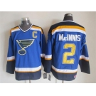 nhl jerseys st. louis blues #2 MacINNIS blue[c patch ]