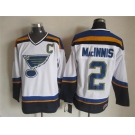 nhl jerseys st. louis blues #2 MacINNIS white[c patch ]