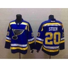 nhl jerseys st. louis blues #20 steen blue[patch A]