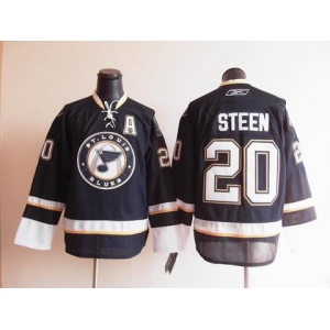 nhl jerseys st. louis blues #20 steen dk.blue