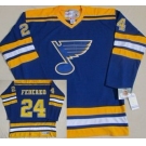 nhl jerseys st. louis blues #24 federko blue(ccm throwback)