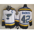 nhl jerseys st. louis blues #42 david backes blue-white