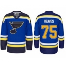 nhl jerseys st. louis blues #75 ryan reaves blue