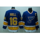 nhl st. louis blues #16 hull blue