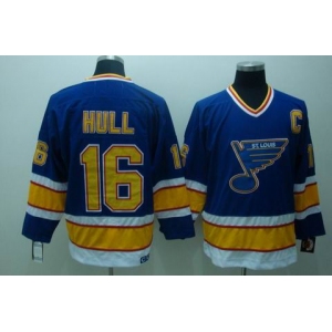 nhl st. louis blues #16 hull blue