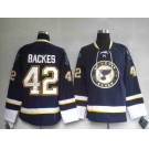 nhl st. louis blues 42#backes dark blue  third jersey