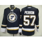 nhl st. louis blues #57 perron blue third jersey