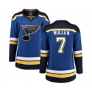 Women St. Louis Blues #7 Joe Mullen Fanatics Branded Royal Blue Home Breakaway NHL Jersey