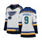 Women St. Louis Blues #9 Scottie Upshall Fanatics Branded White Away Breakaway NHL Jersey