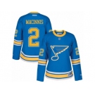 Women's Reebok St. Louis Blues #2 Al Macinnis Authentic Blue 2017 Winter Classic NHL Jersey