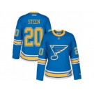 Women's Reebok St. Louis Blues #20 Alexander Steen Authentic Blue 2017 Winter Classic NHL Jersey