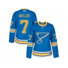 Women's Reebok St. Louis Blues #7 Joe Mullen Authentic Blue 2017 Winter Classic NHL Jersey