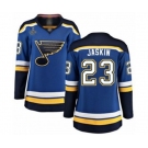 Women's St. Louis Blues #23 Dmitrij Jaskin Fanatics Branded Royal Blue Home Breakaway 2019 Stanley Cup Champions Hockey Jersey