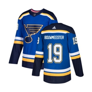 Youth Adidas St. Louis Blues #19 Jay Bouwmeester Authentic Royal Blue Home NHL Jersey