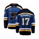 Youth St. Louis Blues #17 Jaden Schwartz Fanatics Branded Royal Blue Home Breakaway 2019 Stanley Cup Champions Hockey Jersey