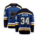 Youth St. Louis Blues #34 Jake Allen Fanatics Branded Royal Blue Home Breakaway NHL Jersey