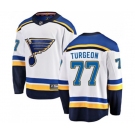 Youth St. Louis Blues #77 Pierre Turgeon Fanatics Branded White Away Breakaway NHL Jersey