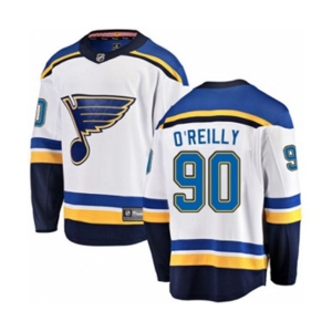 Youth St. Louis Blues #90 Ryan O'Reilly Fanatics Branded White Away Breakaway NHL Jersey