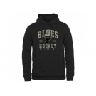 Men's St. Louis Blues Black Camo Stack Pullover Hoodie