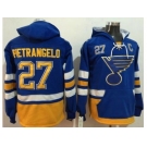 St. Louis Blues #27 Alex Pietrangelo Light Blue Name & Number Pullover NHL Hoodie