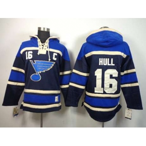 nhl jerseys st. louis blues #16 hull blue[pullover hooded sweatshirt patch C]