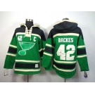 nhl jerseys st. louis blues #42 backes green[pullover hooded sweatshirt patch C]